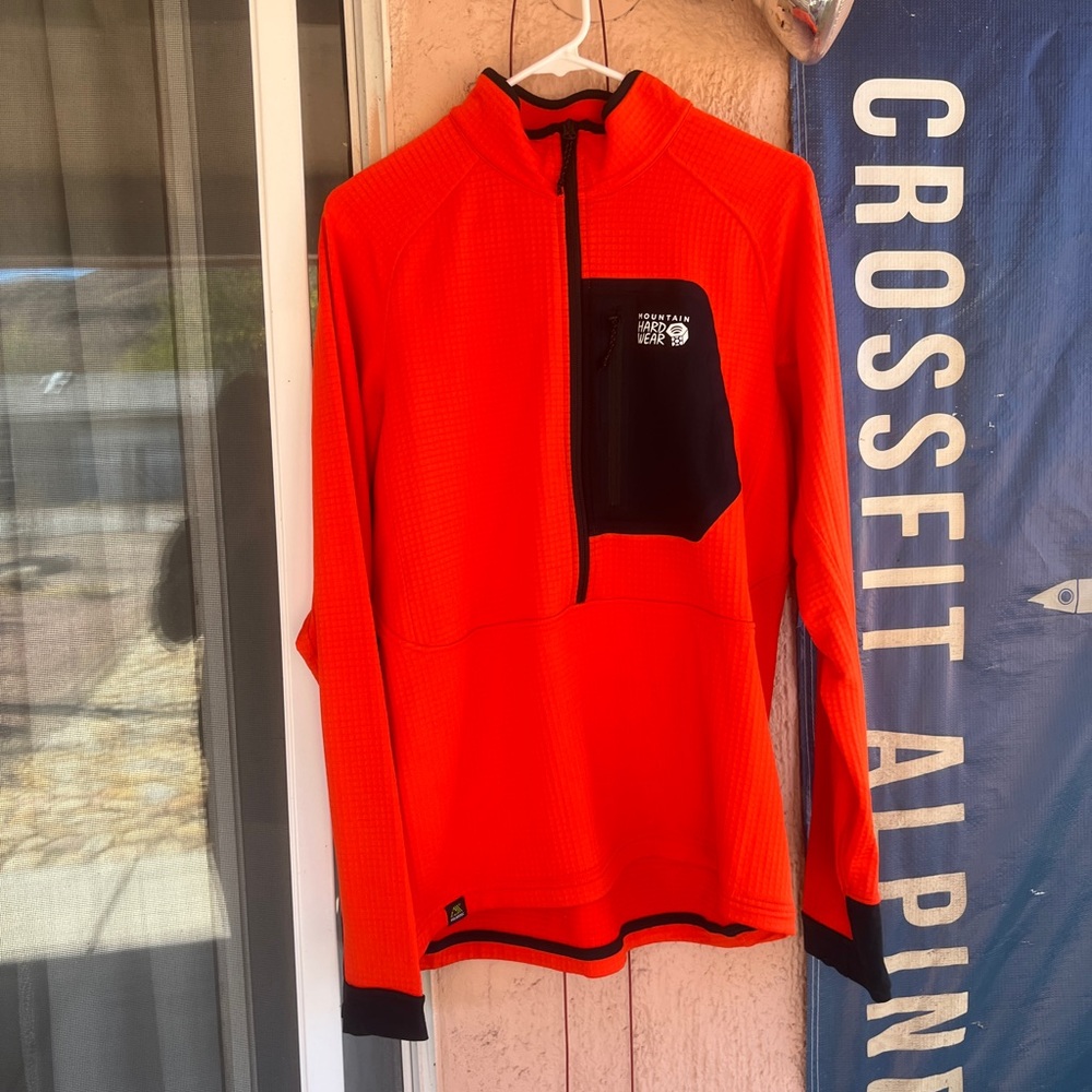 Men’s mountain hardwear pullover polar Tec power grid